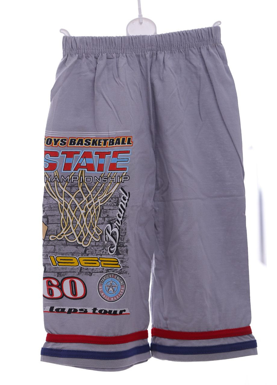 Бриджі для хлопчика трикотажні баскетбол сірий 98 см (38556) BABYKROHA (297200586)