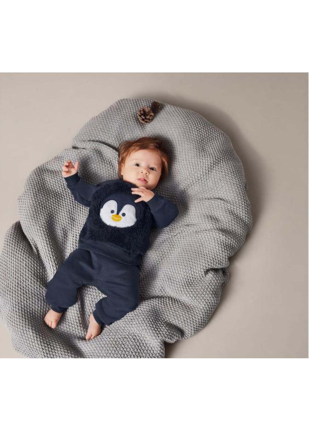 Синий зимний теплый комплект 2ка 86-92 см Lupilu