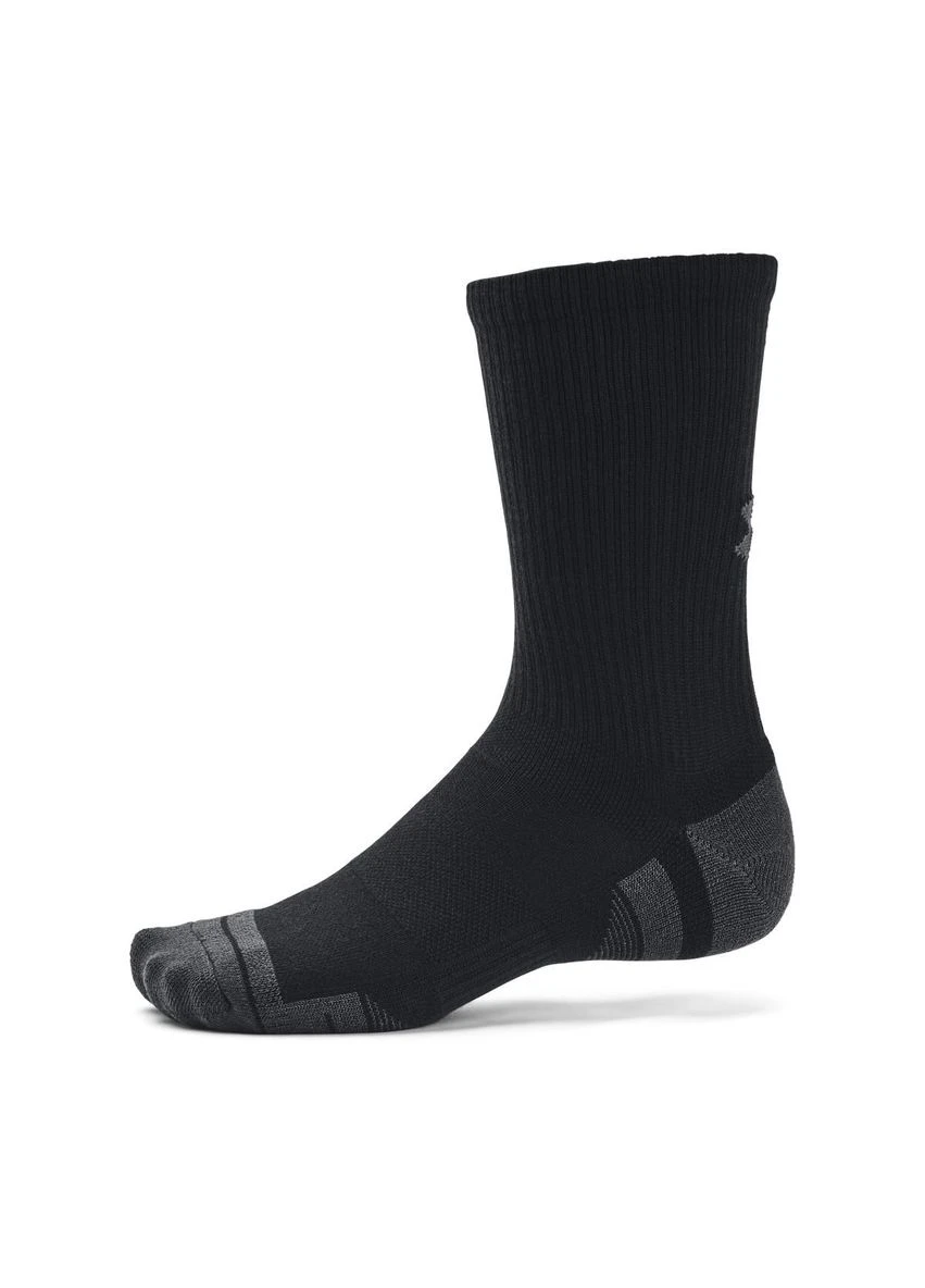 Шкарпетки Performance Tech Crew Black (3 пари) 1379512-001 Under Armour (394713390)