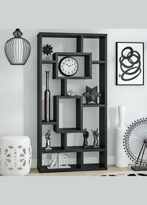 Стеллаж кухонный из дерева Эметси венге (СТА-020412) No Brand (327848503)