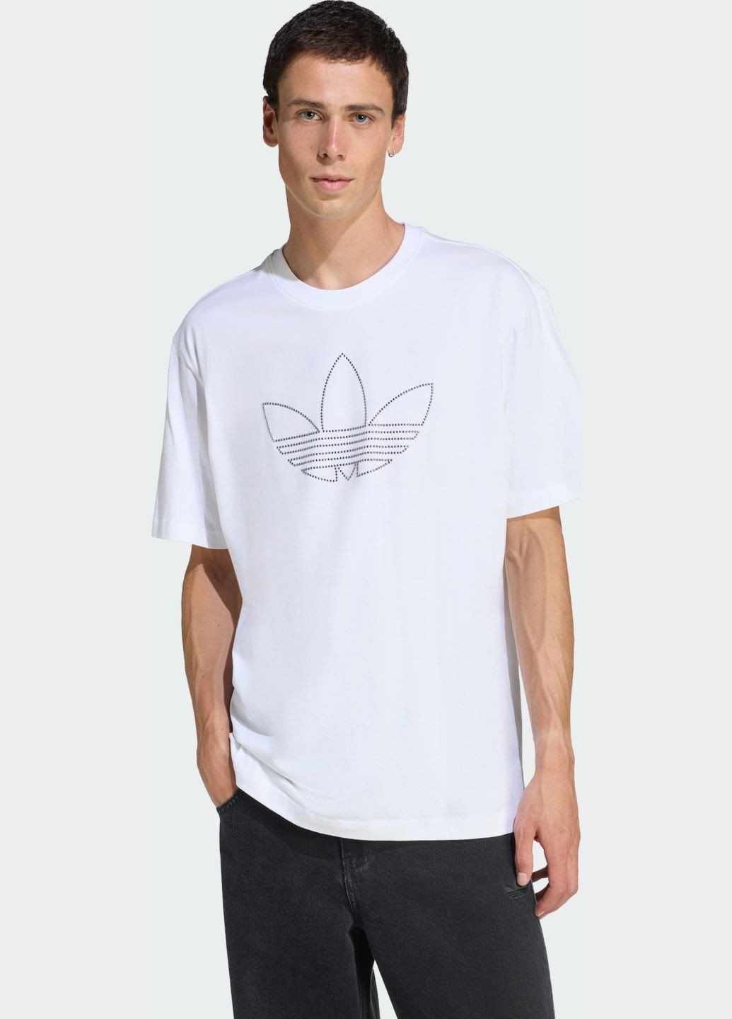 Біла футболка studded adidas