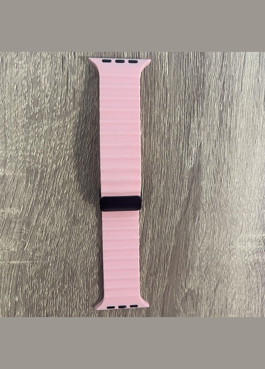 Силіконовий ремінець BINKSON with Magnet Buckle для Apple Watch 49/42/44/45 mm Рожевий | Pink Epik (296664149)
