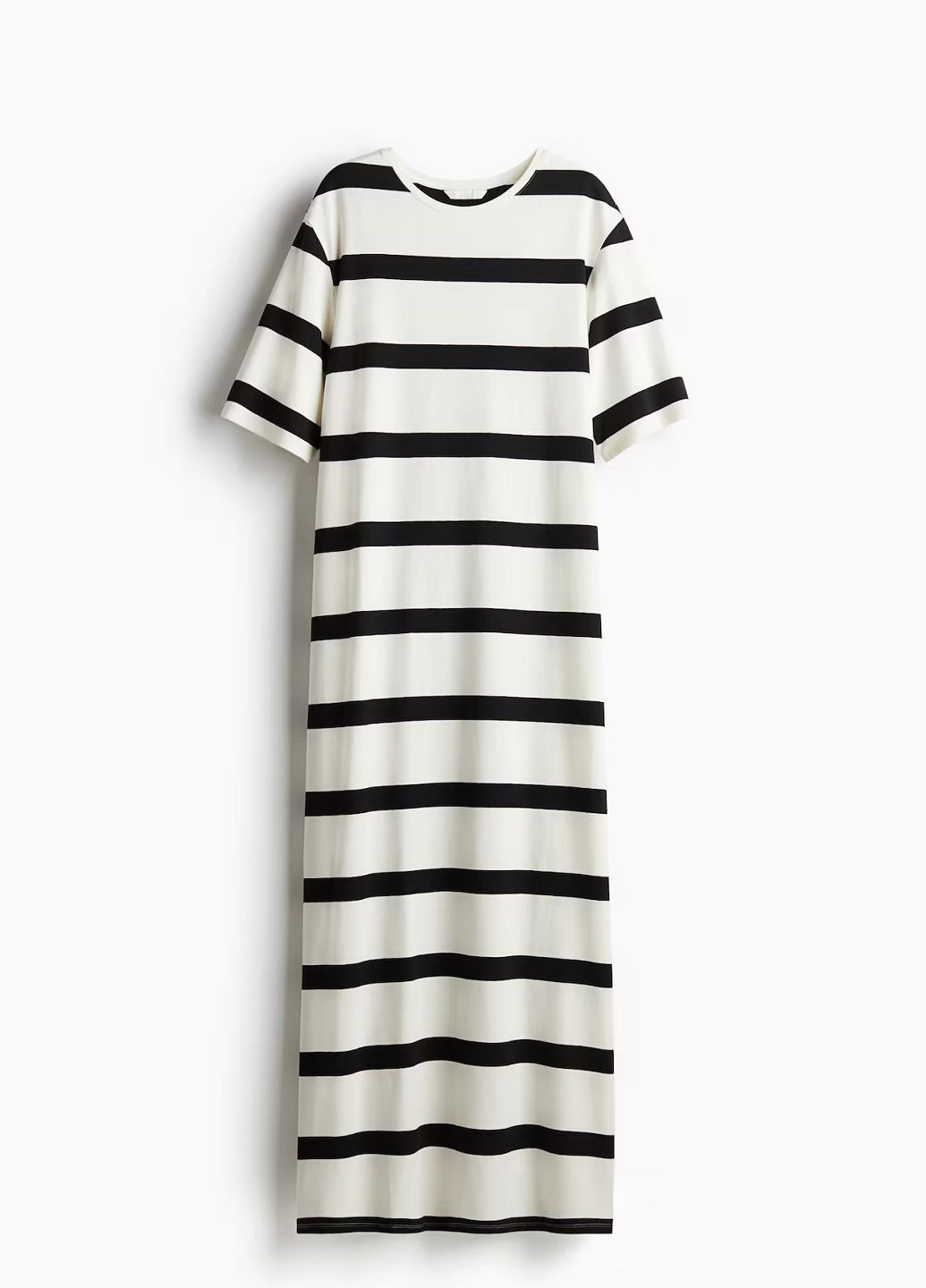 Кремовое кэжуал платье H&M однотонное