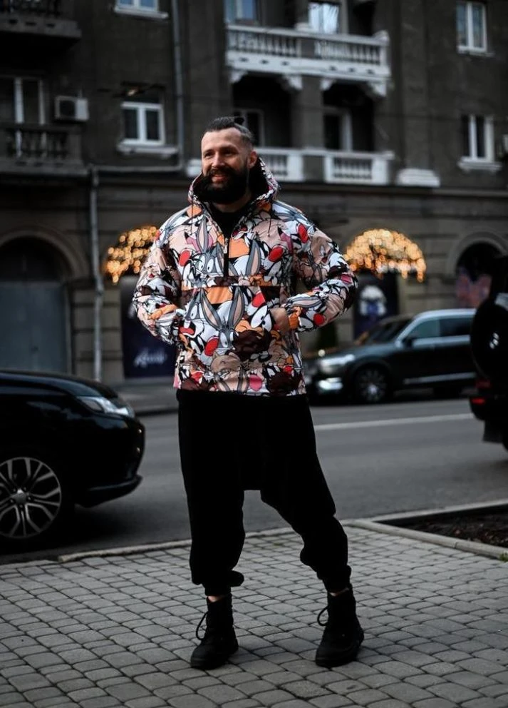 Комбинированная зимняя анорак No Brand