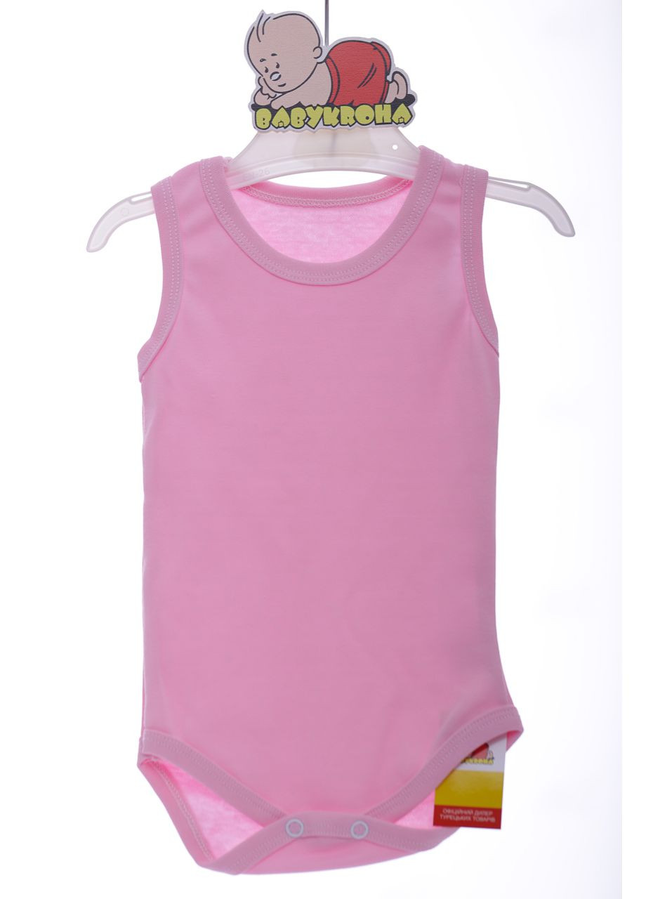 Боді майка для дівчинки інтерлок рожевий 80 см (42672) BABYKROHA (297199417)