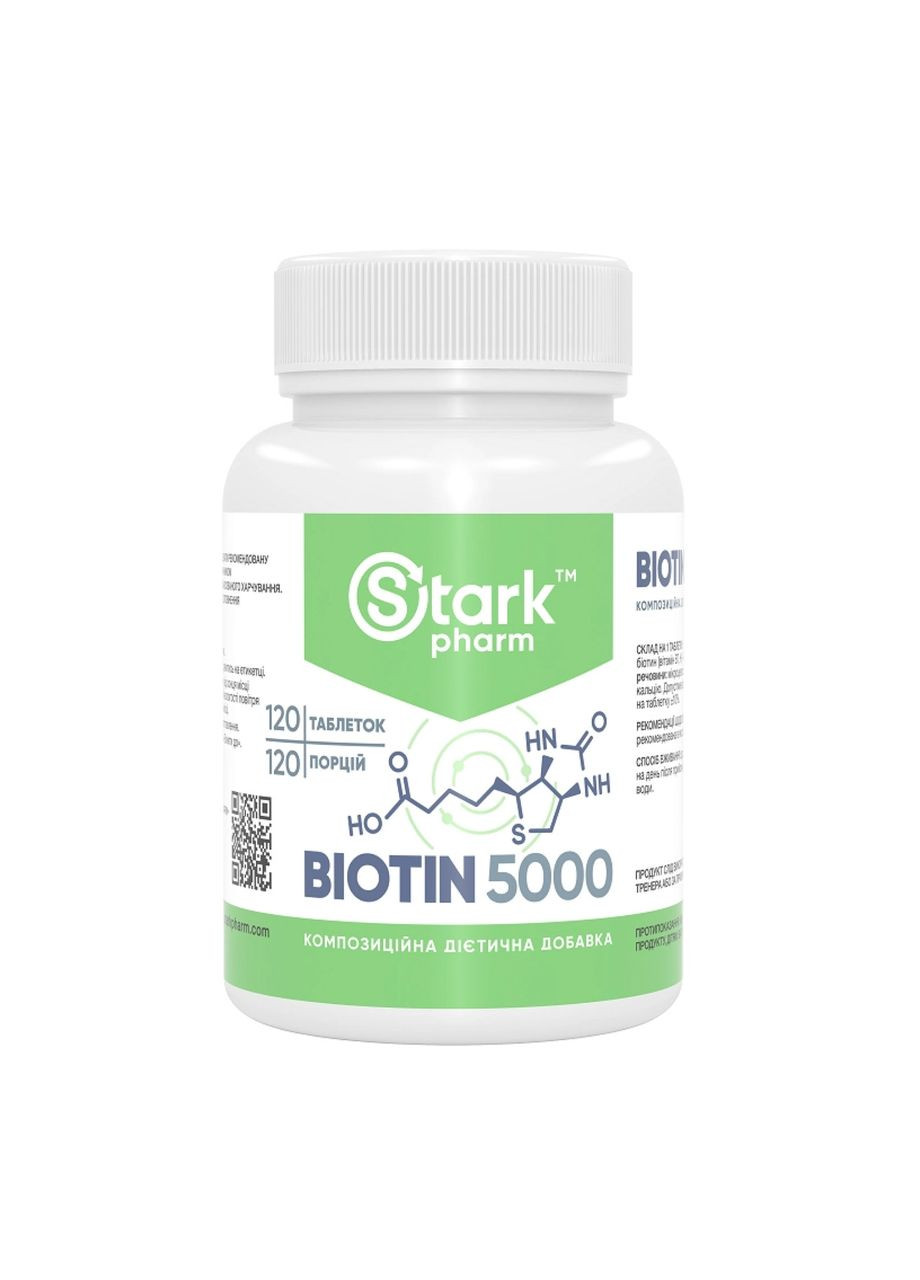 Stark Biotin 5000 - 120tabs Stark Pharm (369399320)