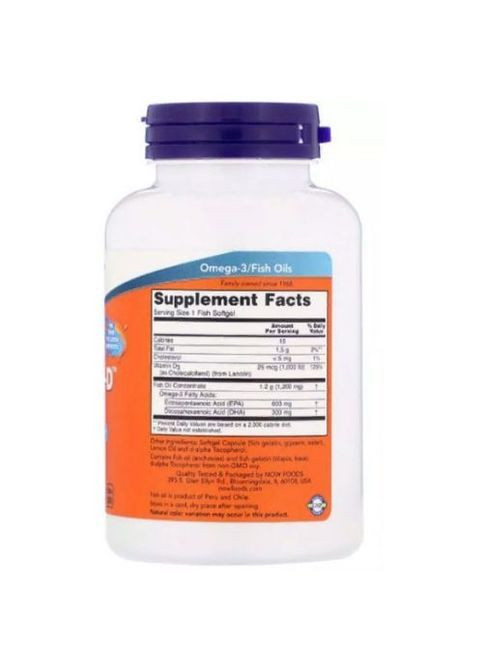 Ultra Omega 3-D 90 Fish Softgels Now Foods (362418633)