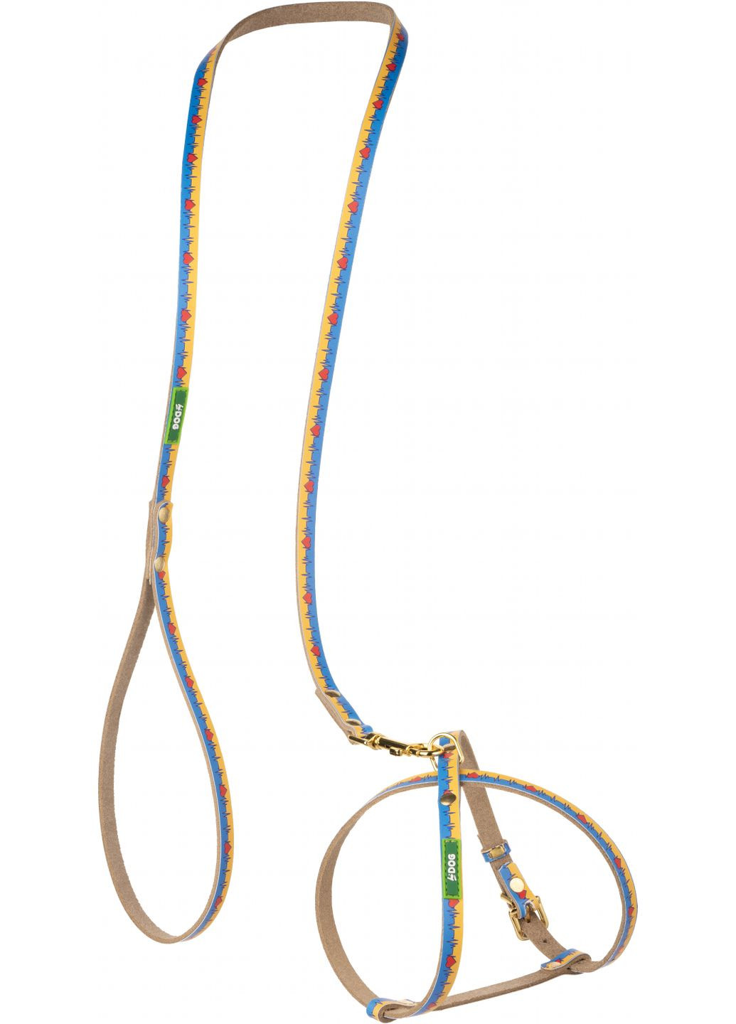 Повідець шкіряний розмір XS ширина 10 мм довжина 115 см Життя (2100103531017) Hi Dog (332880324)