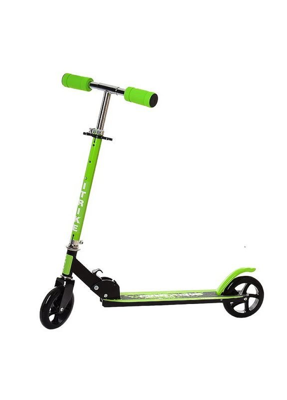 Дитячий самокат 2-х колісний SR 2-005-GRB з підніжкою Салатовий Scooter (338851391)