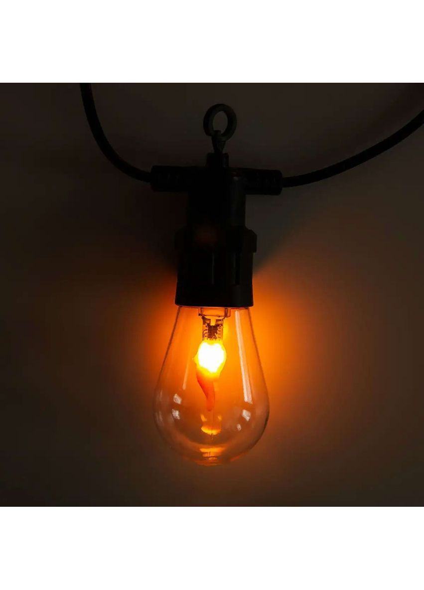 Ретро гірлянда вулична 10 LED лампочок 5 метрів А60 No Brand (363058859)