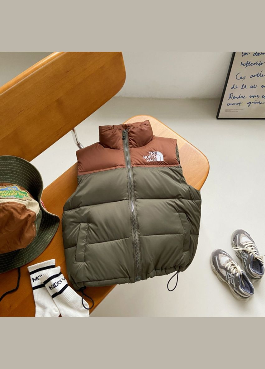 Теплая и стильная пуховая жилетка ( 150см ) (34981) Qoopixie (324068618)