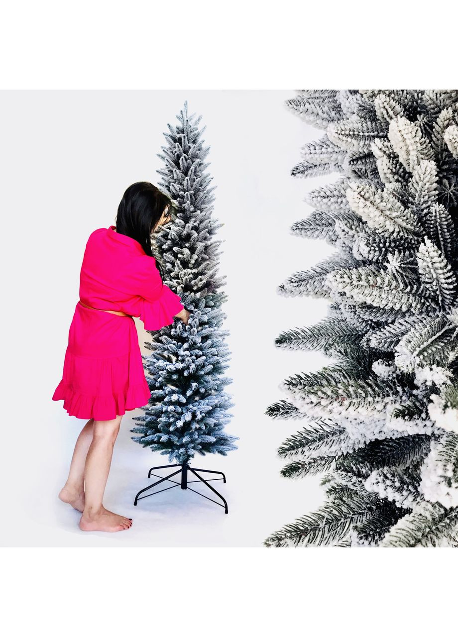 Ёлка литая SGH Альпийская 220 см заснеженная HVOYA (366964093)