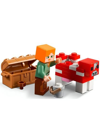 Конструктор Minecraft: Грибной дом. (60155) 292 детали Bela (289752568)