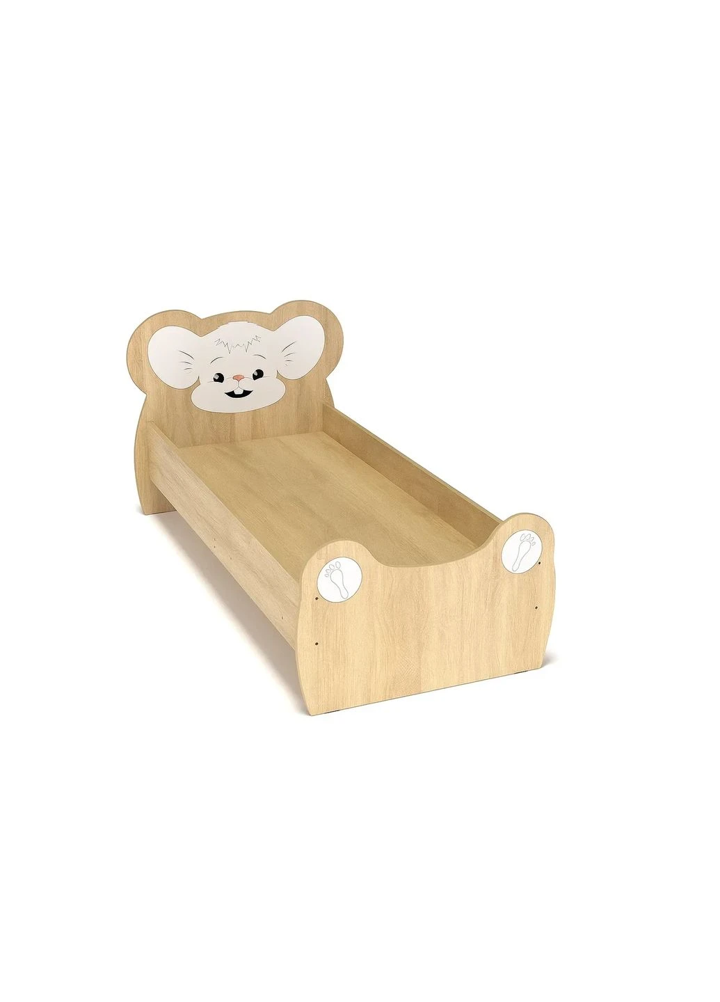 🛏️ Детская кроватка с бортиками «Мышонок» DS-31 с рисунком Gap (396755716)