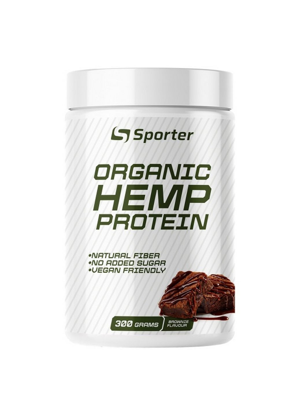 Протеїн Organic Hemp Protein, 300 грам Брауні Sporter (293479641)
