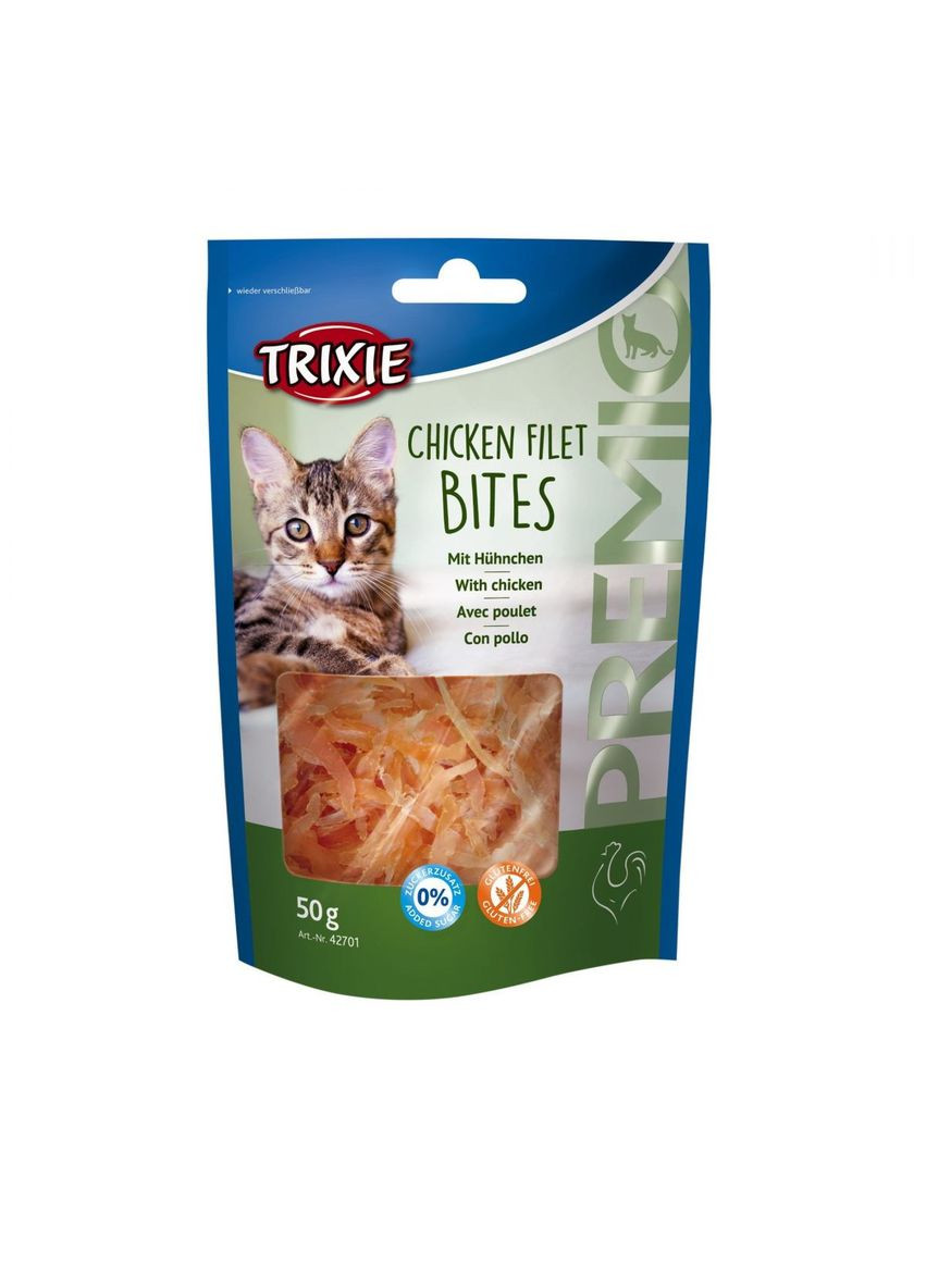 Ласощі для кішок PREMIO Chicken Filet Bites, 50 г Trixie (292259093)