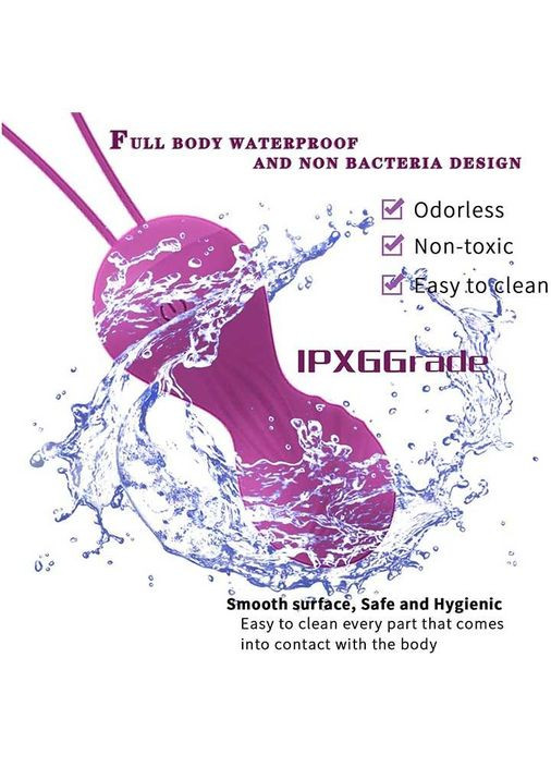 Набір вагінальних кульок з вібрацією "Rewolution Rewobeads" фіолетового кольору 10 частот на пульті China (360603856)