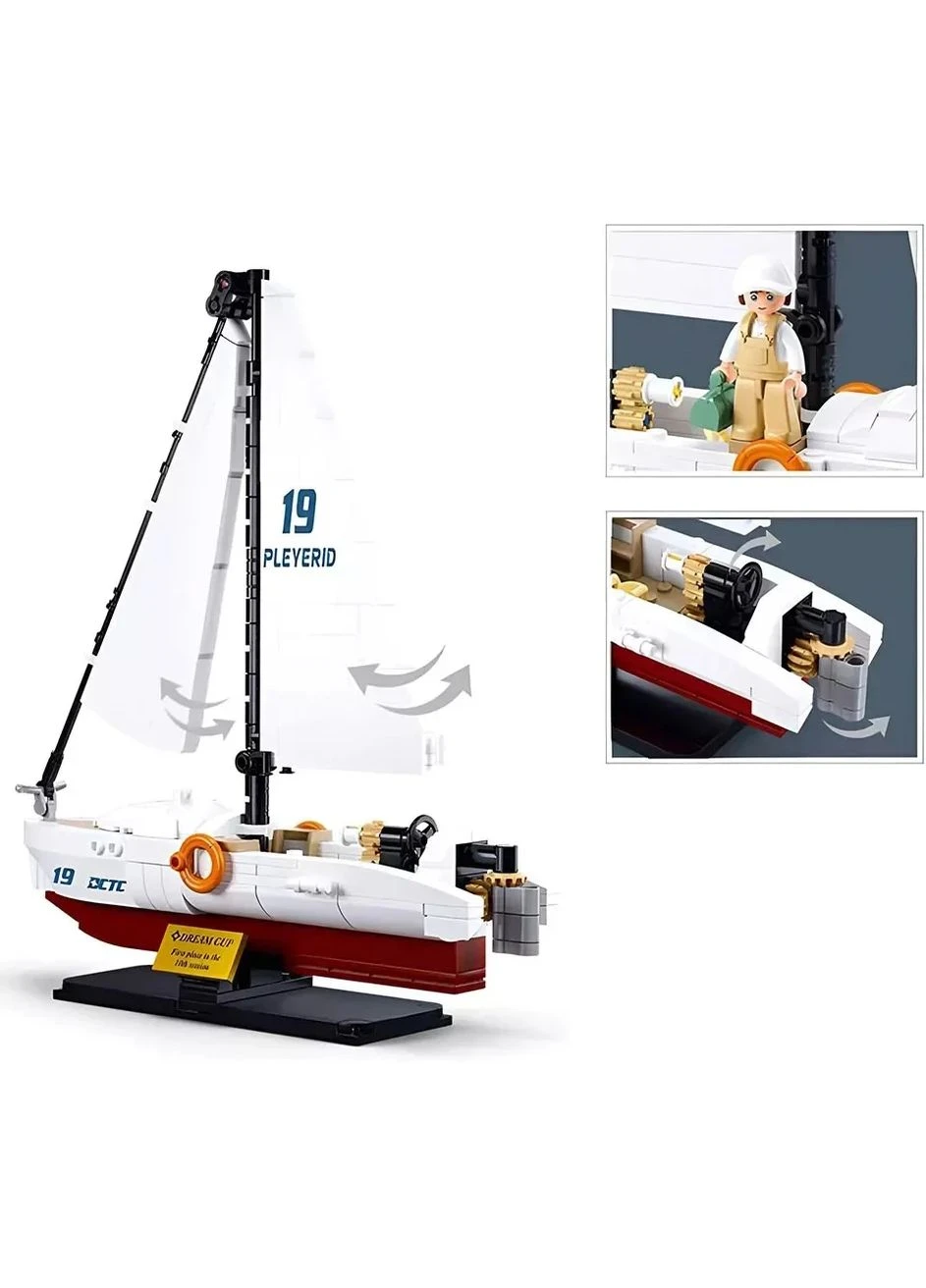 Конструктор 3D-конструктор Model Bricks Яхта 260 дет. M38-B1190 Sluban (362275280)