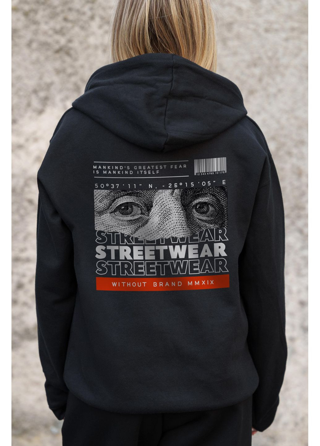 Женские Утепленное Зип Худи На Флисе Зипер Kane С Принтом Streetwear Without (363022155)