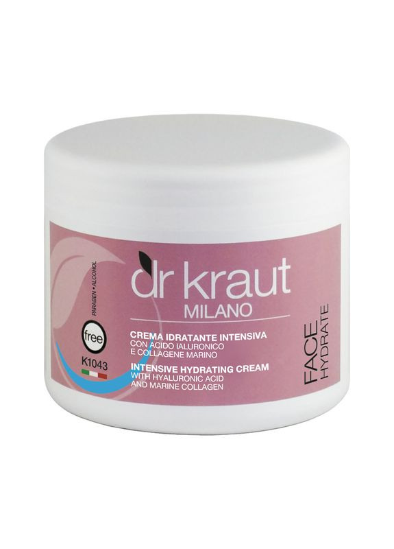 Dr. Kraut Интенсивный увлажняющий крем с гиалуроновой кислотой, коллагеном и эластином – Dr.Kraut 500 мл — Крем, Италия (354822258)