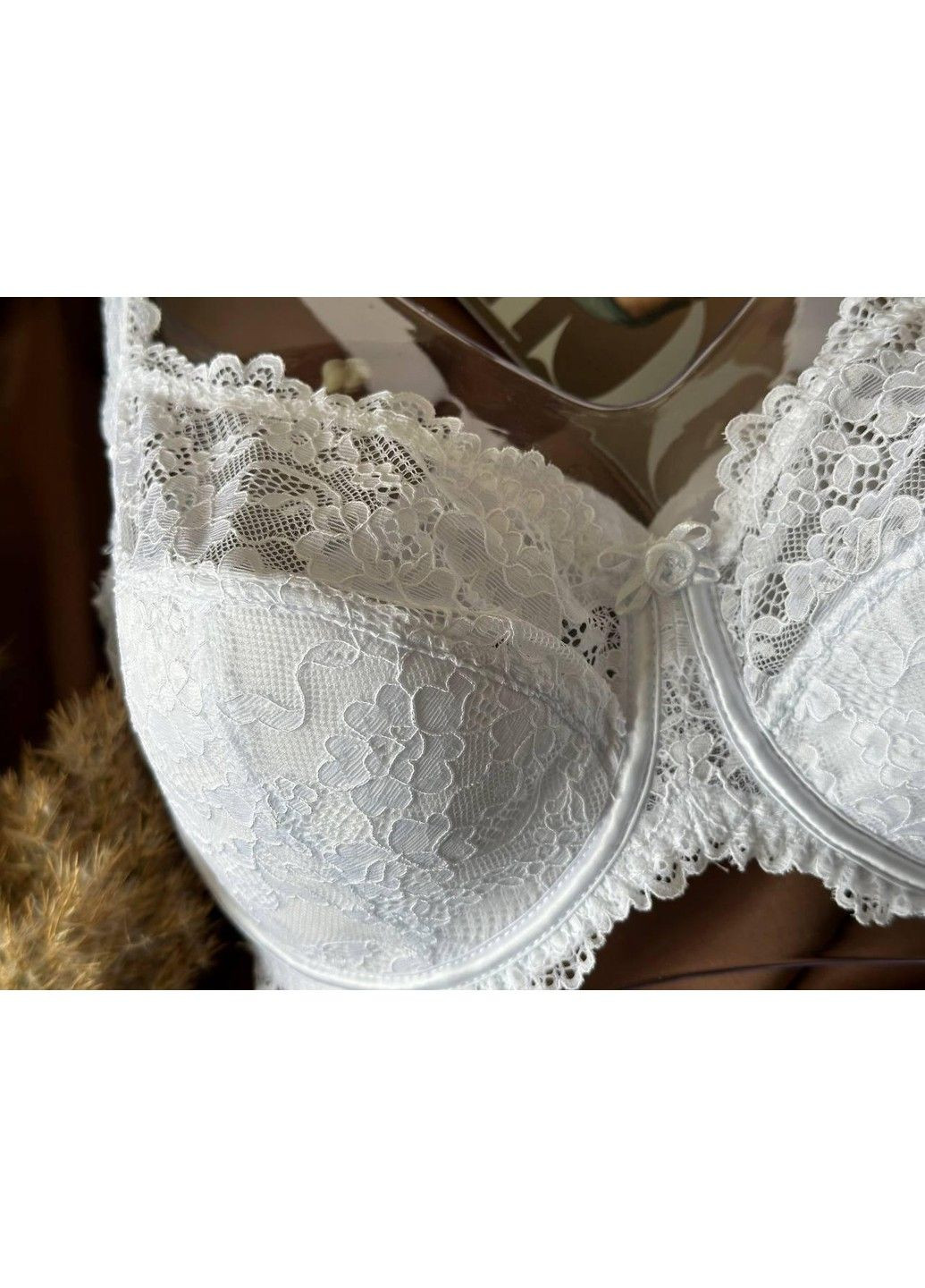 Білий бюстгальтер з м'яким поролоном 11676 білий Lanny Mode