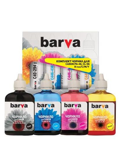 Чорнило Canon PG-46 + CL-56 B/C/M/Y (4x90 г) SET (CPG46-090-MP) Barva (348057709)