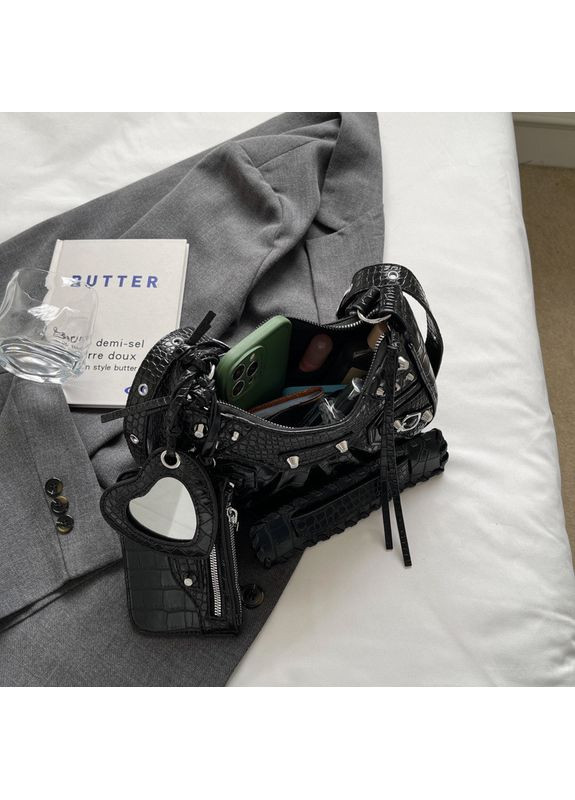 Жіноча сумка 9108 крос-боді рептилія No Brand (349442129)