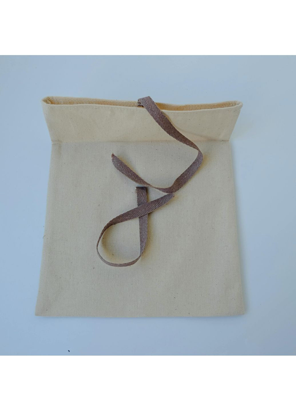 Подарочный мешок, текстильный мешочек для упаковки хранения коричневая лента No Brand (355471245)