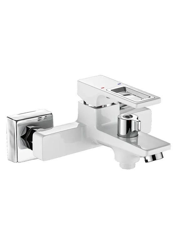 Смеситель для ванны DANTE EURO WHITE-CHROME (Цвет белый/матовый хром) (MI6795) Mixxus 009 (402802062)