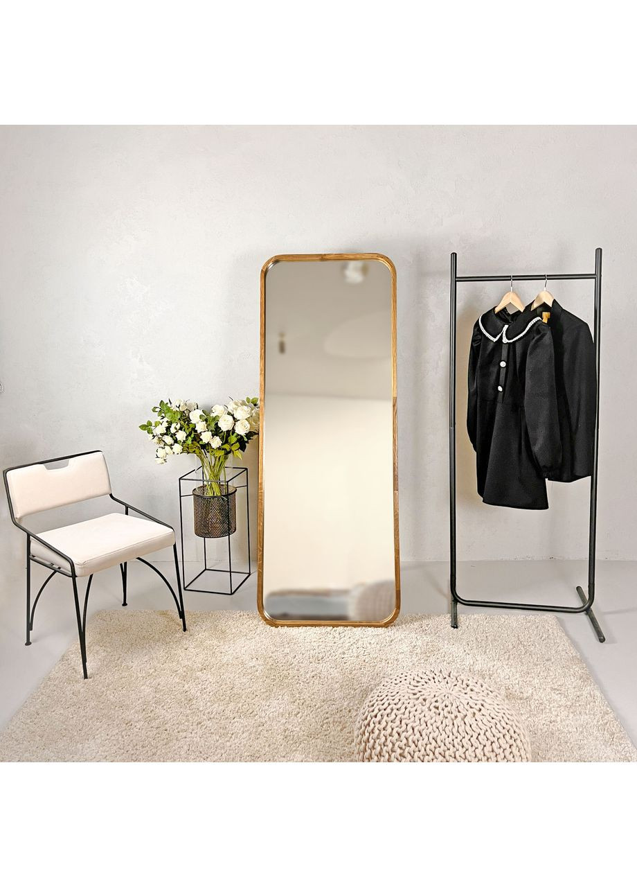 Ростовое зеркало прямоугольное в деревянной раме. Luxury Wood (369546984)