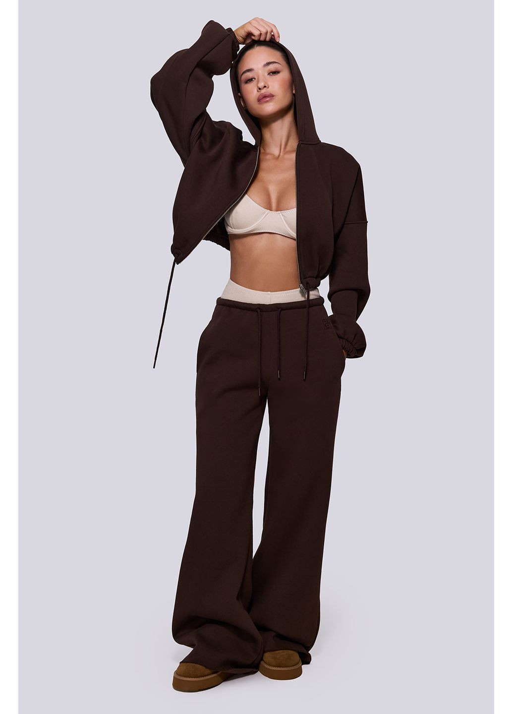 Худі утеплене на блискавці 781-1 Papaya (366570969)