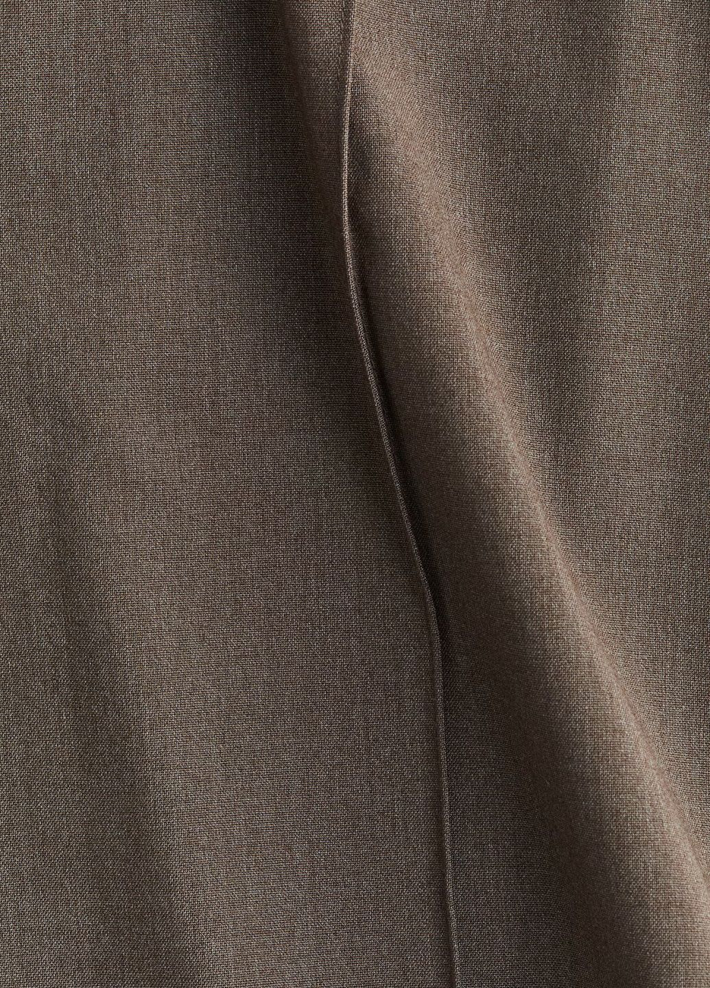 Серо-коричневая офисная однотонная юбка H&M