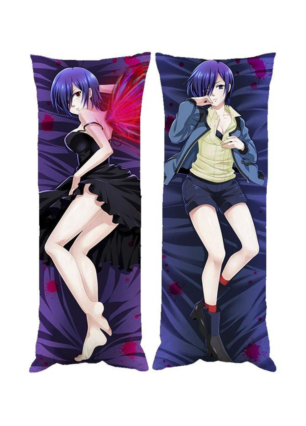 Подушка дакімакура Тоука Киришима Токійський гул декоративна ростова подушка для обіймання двостороння No Brand (329432474)