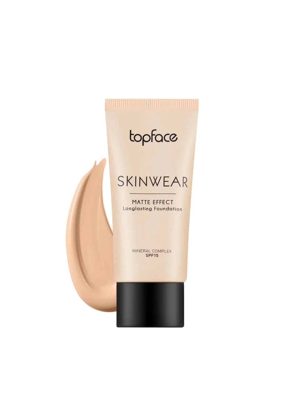 Тональний крем матуючий SkinWear SPF15 PT468 №03 Рожево-бежевий, 30 мл TopFace (401043542)