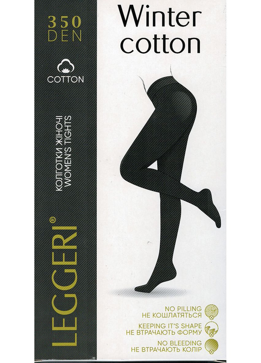 Колготки жіночі з натуральної бавовни Вінтер Коттон 350 ден Classic Гладкі без шортів (358933035)