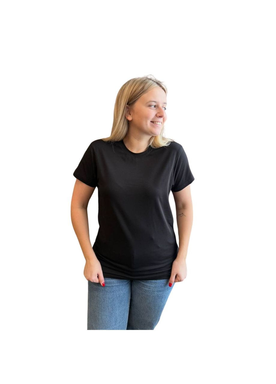 Набір футболок бавовняних жіночих 3 шт. чорний/сірий/темно-синій FT1 Ananasko - (344590192)