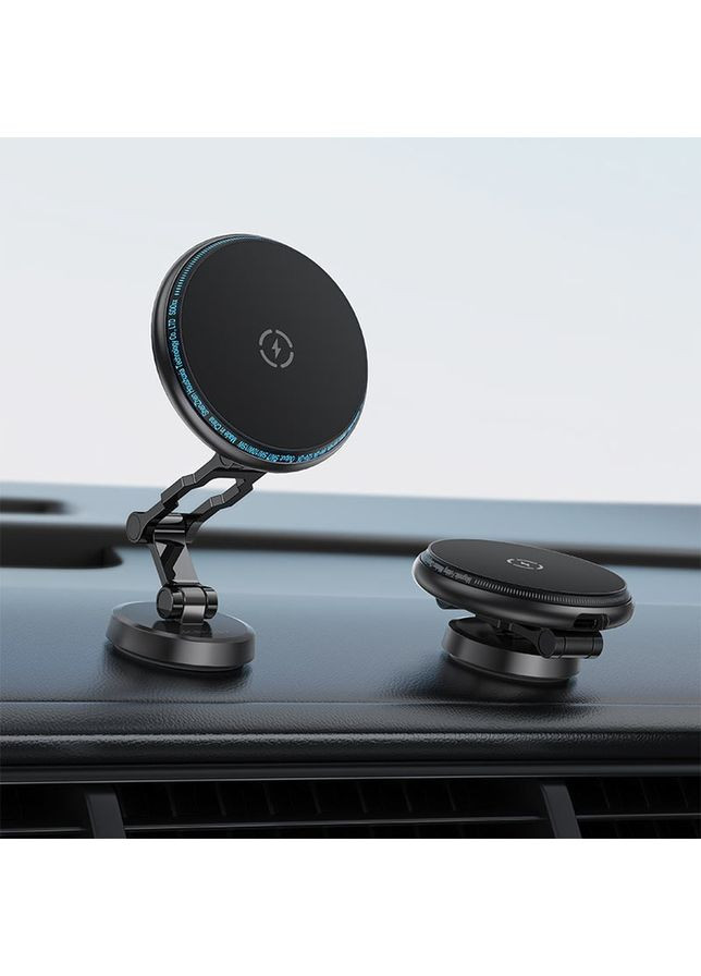 Автотримач для телефона з БЗП magnetic folding wireless charging car holder (6974316283089) Acefast D30 (372682683)