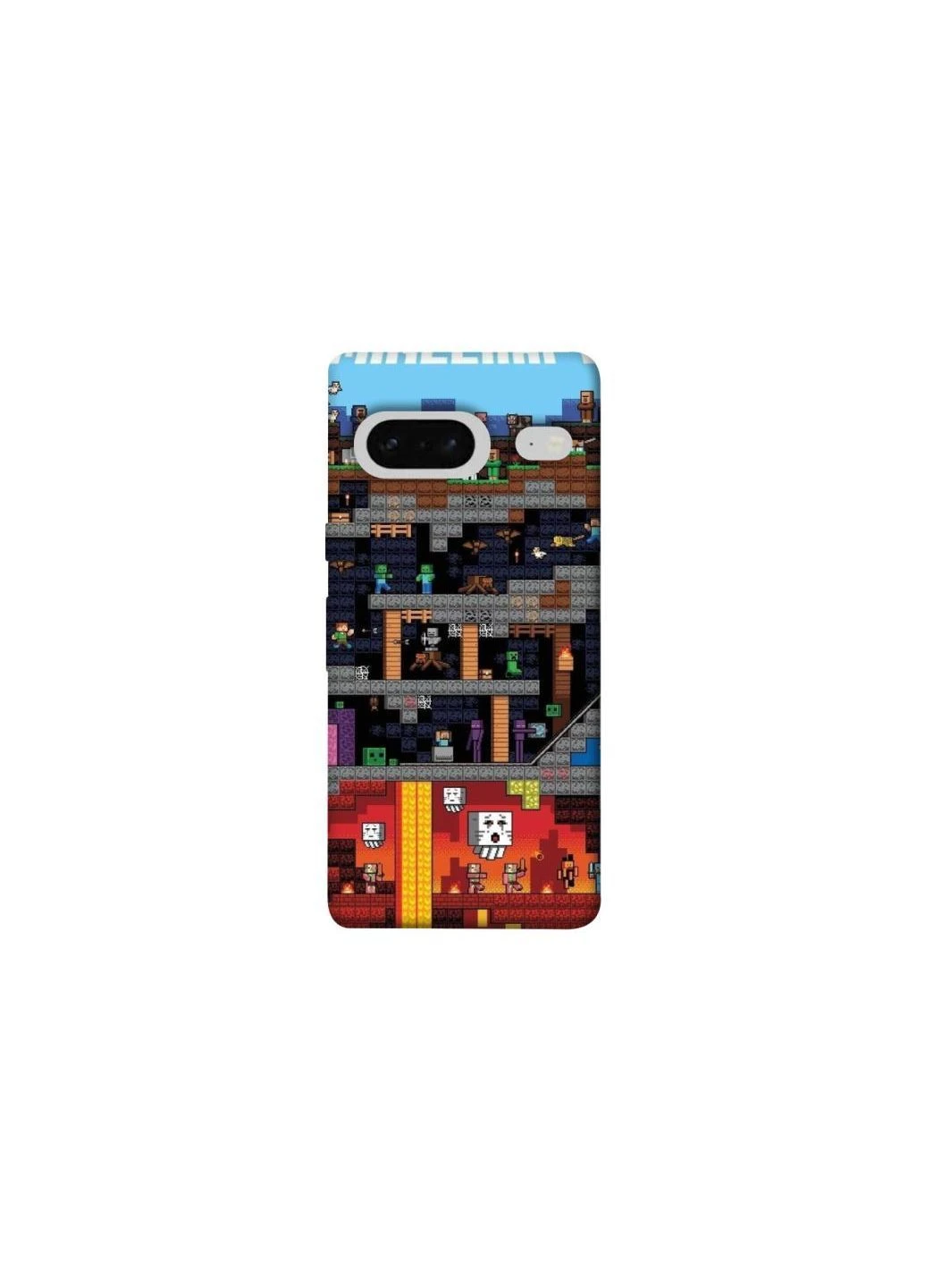 Чехол на Google Pixel 7 Minecraft Frontalka (380645908)