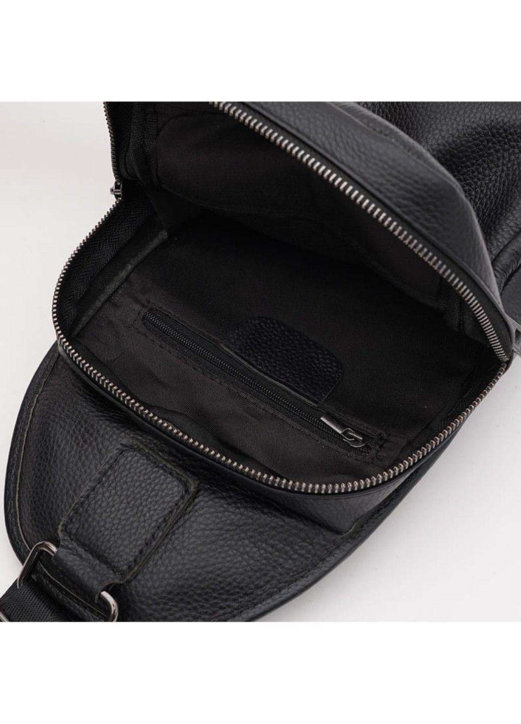 Мужской кожаный рюкзак через плечо K1a1003bl-black Borsa Leather (304265731)