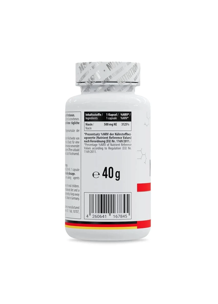 Ніацин, Niacin, 500 мг,, 60 капсул MST (394623073)