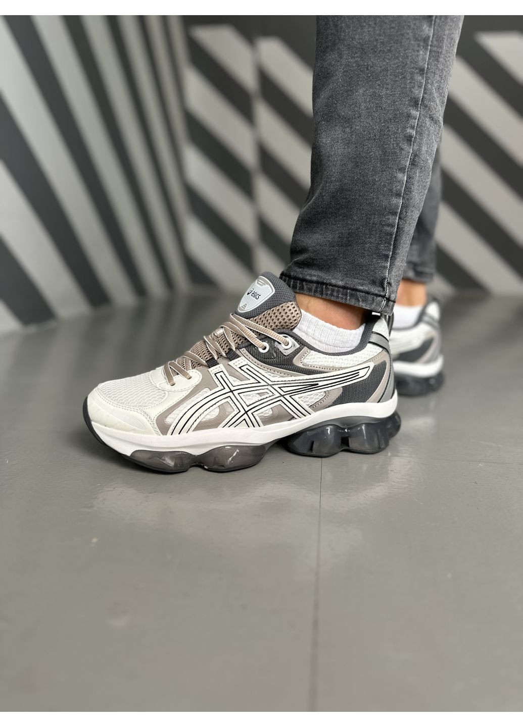 КРОССОВКИ ЖЕНСКИЕ ASICS GEL-QUANTUM KINETIC BIRCH DARK TAUPE АСИКС ГЕЛЬ КВАНТУМ No Brand комбинированные демисезоны (368862596)