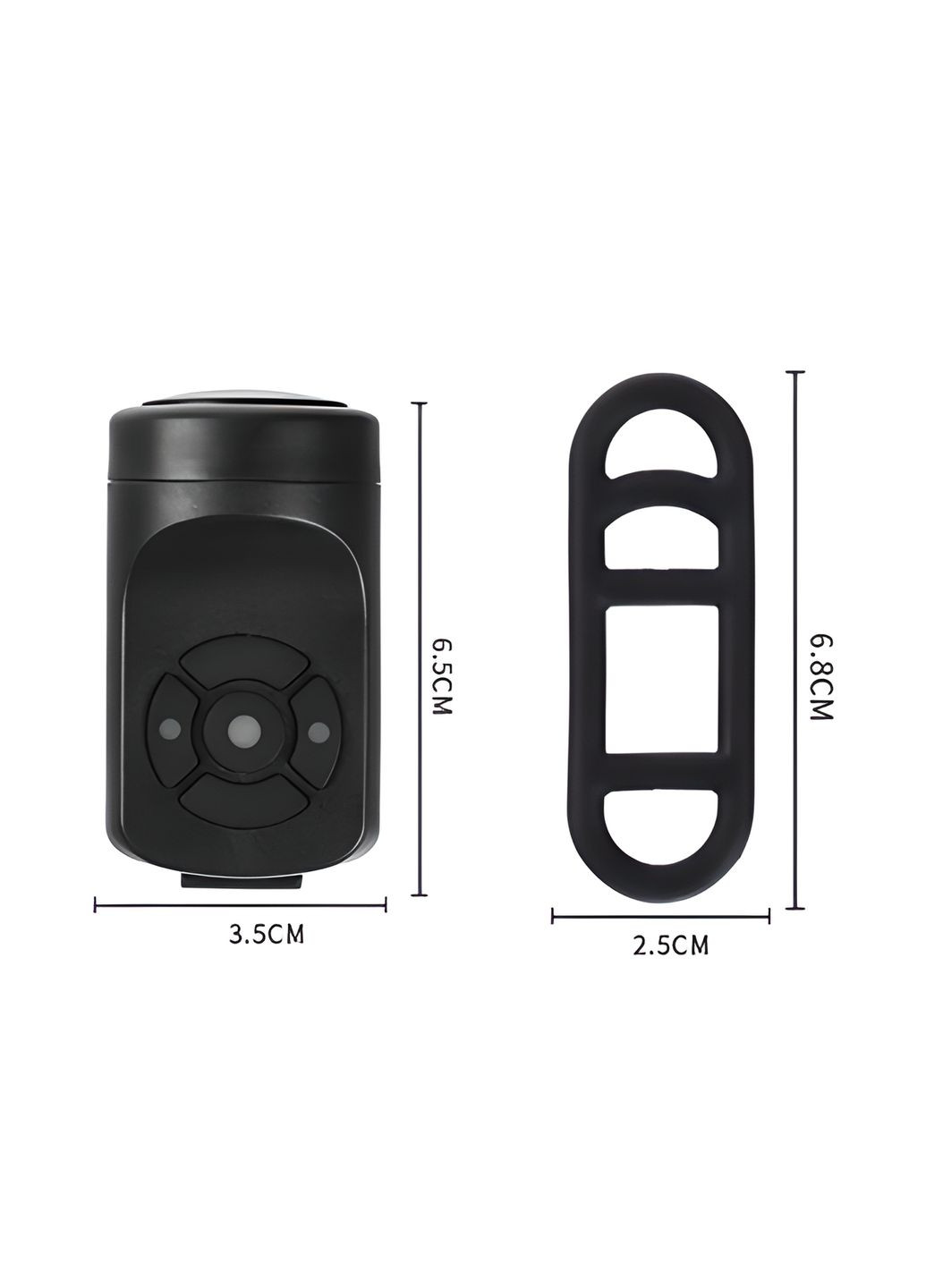 Електричний велосипедний дзвінок на акумуляторі чорний No Brand (335379126)