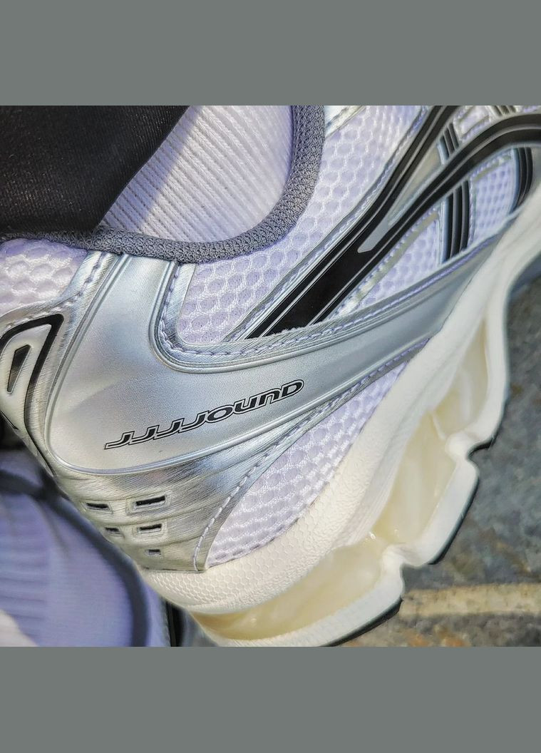 Сірі всесезонні кроссовки gel-kayano 14 jjjjound silver black - 1201a457-101 38 - 24 см No Brand