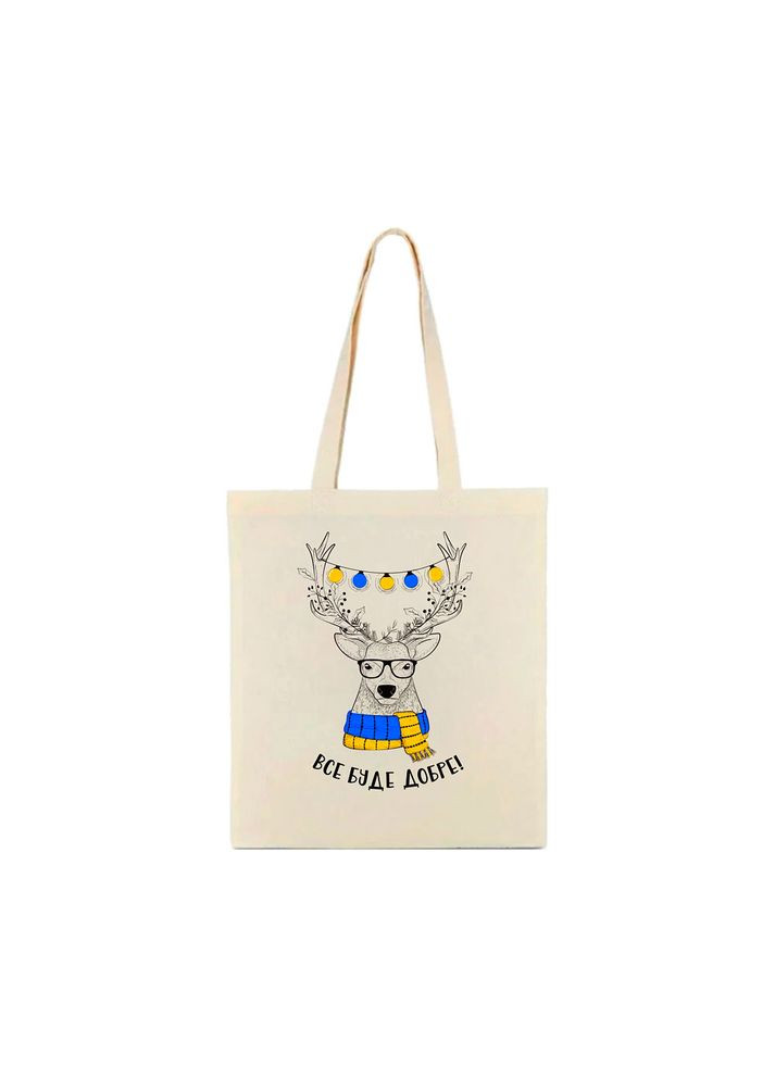 Сумка-шопер Олень 35х40 бязь KVARTA Сумка-шопер Олень 35х40 молочный бязь (315959113)
