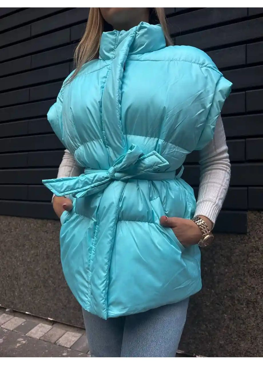 Жилетка жіноча яскраво-рожева оверсайз No Brand (362897173)