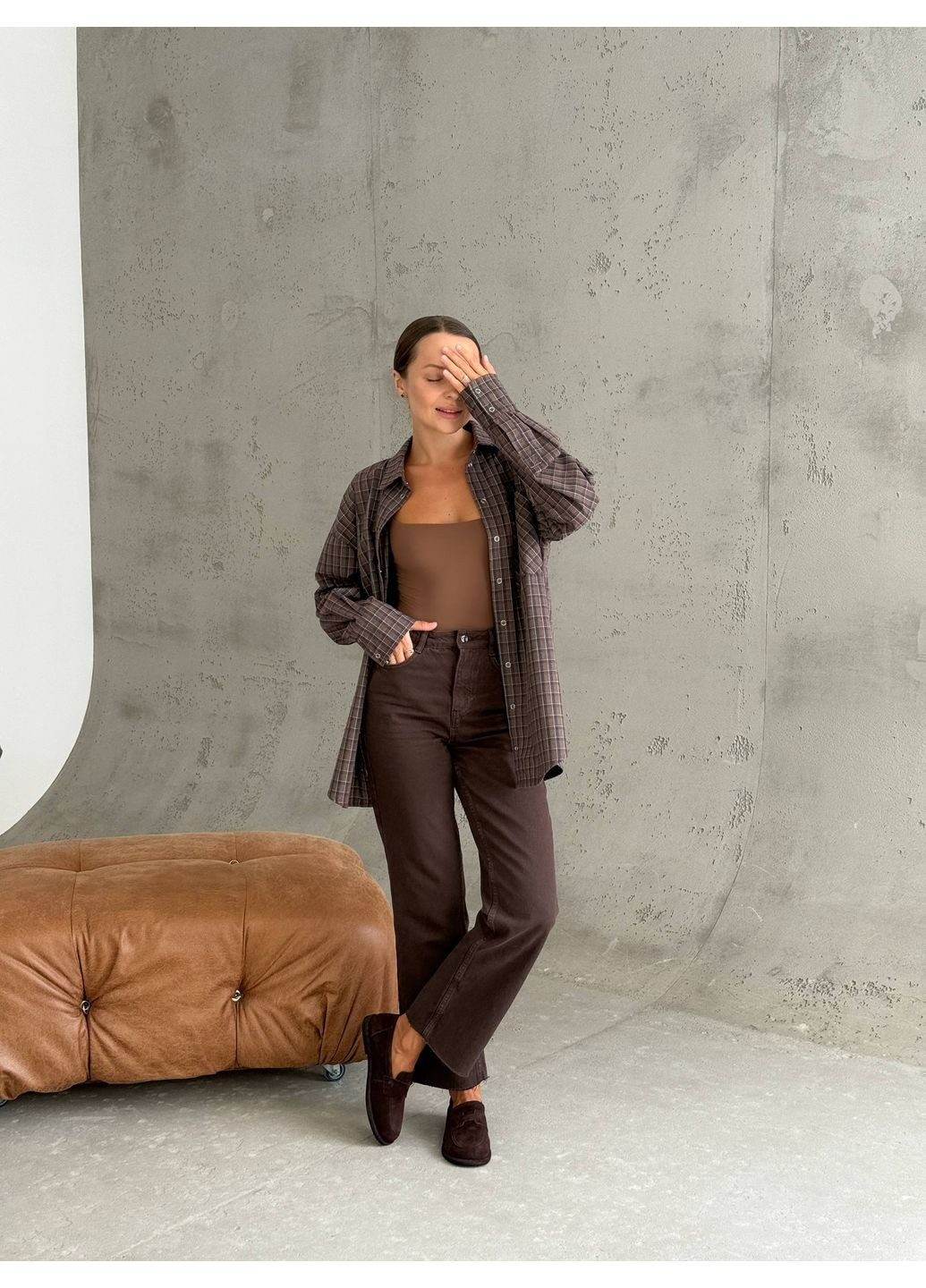 No Brand 👞 Лофери анатомічні темно-коричневий з, — (358069941)