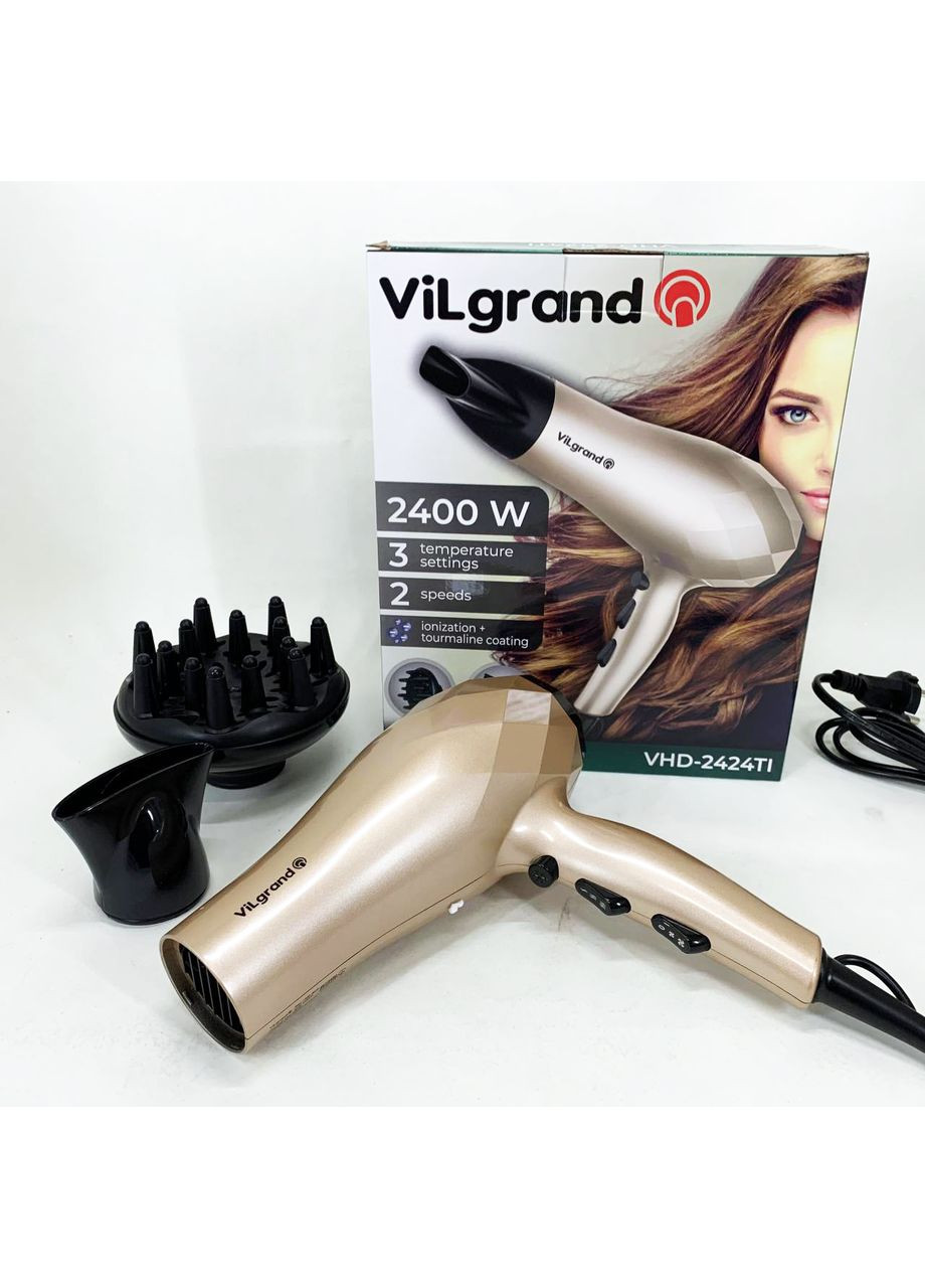 Фен VHD 2424TI. Цвет: бежевый Vilgrand (364663607)