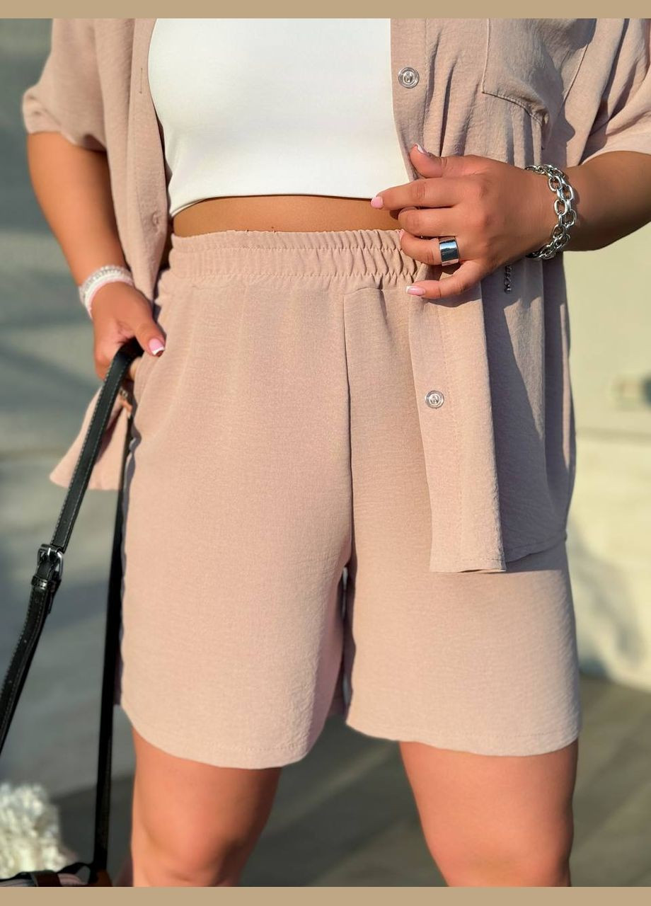 Женский костюм свободного кроя с шортами и рубашкой Avanti (342065899)