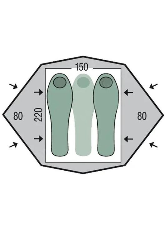 Намет Gemini 150 Extreme 2-3 Orange Pinguin (316533713)
