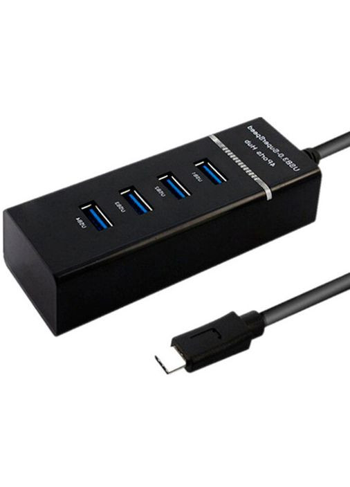 USB Hub хаб на 4 порти підтримка 3.0 юсб хаб USB хаб чорний Digital (302516427)